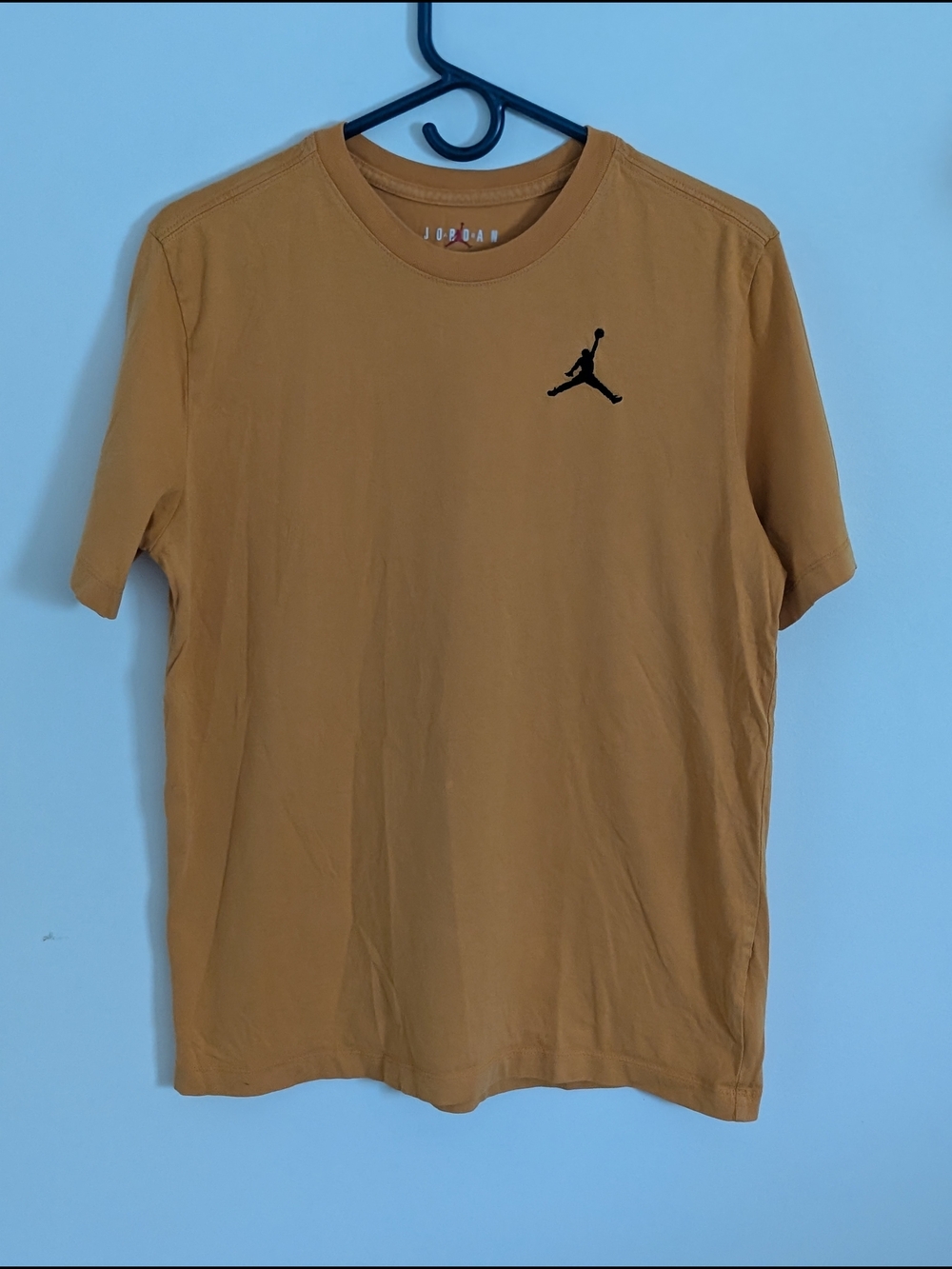 Jordan Mens Tan Jumpman Logo Solid Crew Neck Short Sleeve T-Shirt M